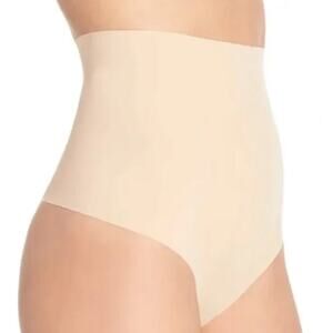 NEW Commando Control Brief Thong Women's Nude Beige Size Medium